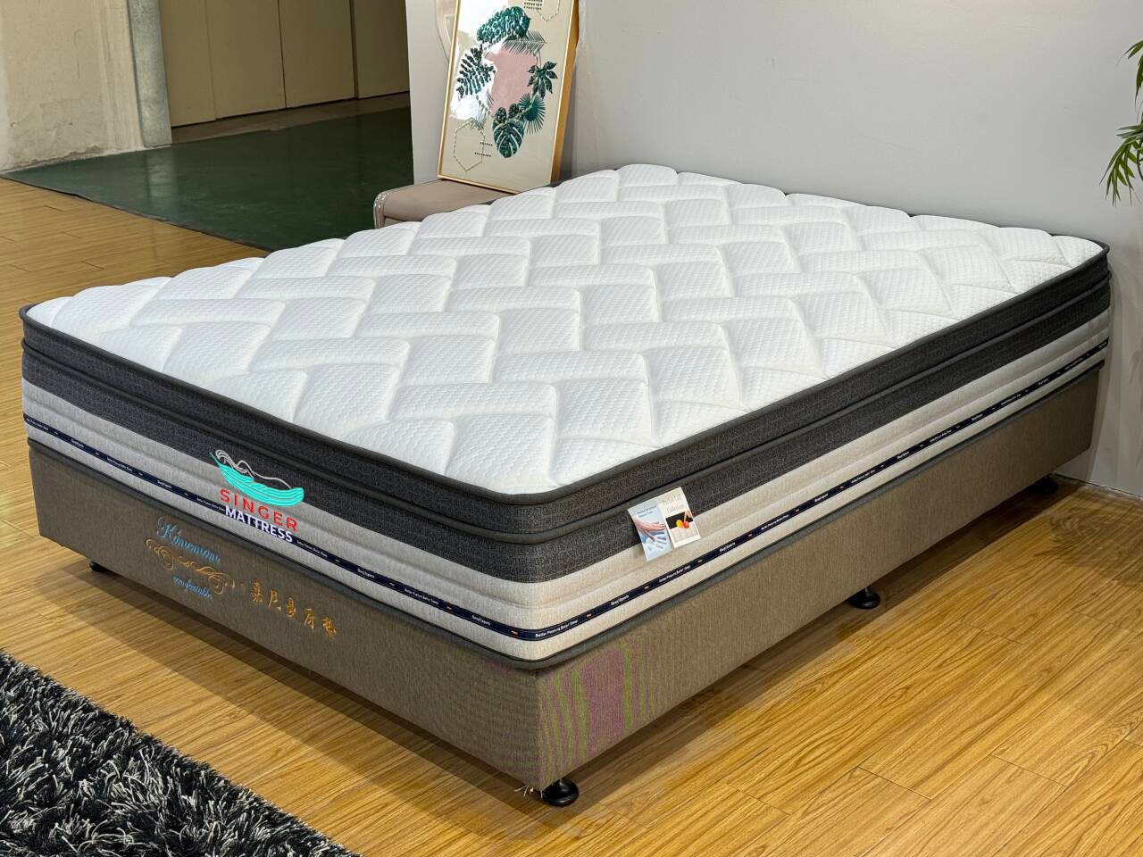 SINGLE - 3ft x 6.3ft x 10'' - Pocket Spring Mattress ( Rollable )